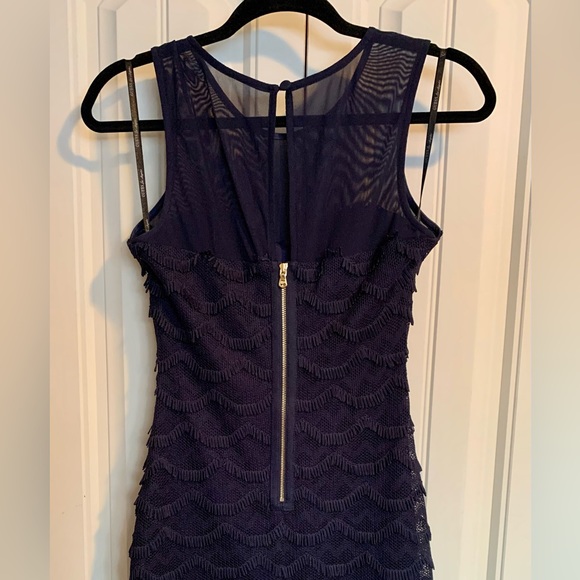 Fringe Navy Blue Dress - Picture 2 of 2